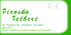 piroska kelbert business card